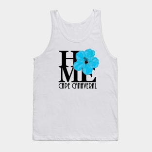 HOME Cape Canaveral Blue Hibiscus Tank Top